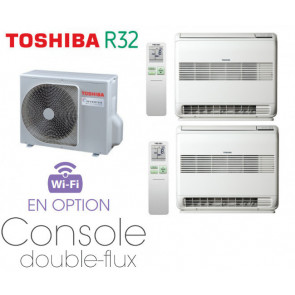 Toshiba CONSOLE DOUBLE-FLUX Bi-Split RAS-2M18U2AVG-E + 2 RAS-B10U2FVG-E