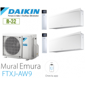 Daikin Emura Bisplit 2MXM50A8 + 2 FTXJ25AW9