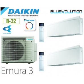 Daikin Emura 3 Bisplit 3MXM52A + 1 FTXJ20AW + 1 FTXJ35AW - R32