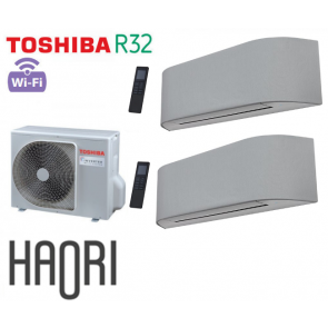 Toshiba HAORI Bi-Split RAS-2M18U2AVG-E + 2 RAS-B10N4KVRG-E