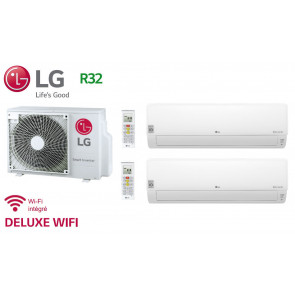 LG Bi-Split DELUXE WIFI MU2R17.U12 + 1 X DM07RK.NSJ + 1 x DC09RT.NSJ - R32