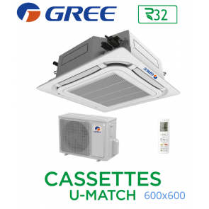 GREE Cassete U-MATCH 600x600 UM CST 12 R32