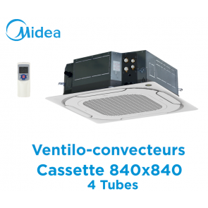 Ventilo-convecteur Cassette 840x840 4 Tubes MKA-V1500FA de Midea