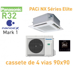 Panasonic PACi NX Elite - Cassette 4 voies 90x90 Inverter+ KIT-36PU3ZH5
