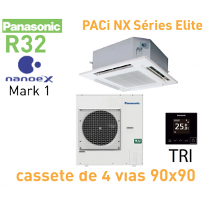 Panasonic PACi NX Elite - Cassette 4 voies 90x90 Inverter+ KIT-140PU3ZH48