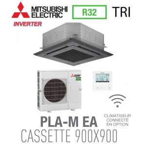 Mitsubishi CASSETTE 4 VOIES 900X900 mod&egrave;le PLSZ-M140EA-GRB triphas&eacute;
