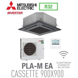 Mitsubishi CASSETTE 4 VOIES 900X900 mod&egrave;le PLSZ-M140EA-GRB monophas&eacute;