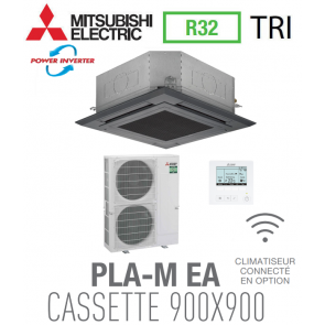 Mitsubishi CASSETTE 4 VOIES 900X900 mod&egrave;le PLZ-ZM140EA-GRB triphas&eacute;