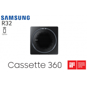 Samsung Cassette 360 AC071RN4PKG Fa&ccedil;ade carr&eacute;e noire