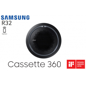 Samsung Cassette 360 AC120RN4PKG monophas&eacute; Fa&ccedil;ade ronde noire