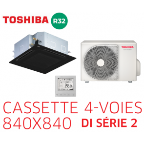 Toshiba Cassette 4-voies 840X840 DI 2 RAV-HM561UTP-E Noir