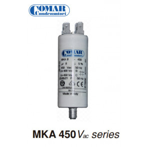 Condensateur permanent MKA 8 μF - 450 de Comar - COSSE DOUBLE