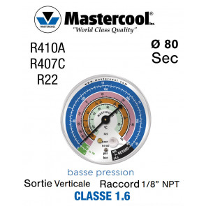 Manomètre de remplacement Mastercool BP - R22, R407C et R410A