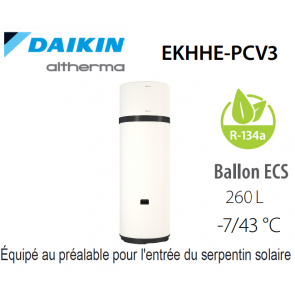 Pompe à chaleur Daikin Altherma M - EKHHE260PCV3 - avec Serpentin solaire