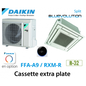 Daikin Cassette 4 voies extra plate FFA50A + RXM50R