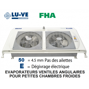 Evaporateur angulaire FHA 53 E50 de LU-VE - 3600 W