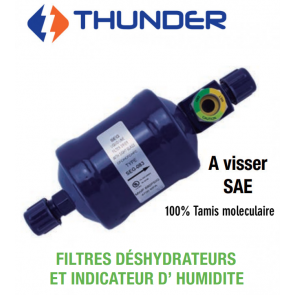 Filtre deshydrateur avec voyant TEG-165 - Raccordement 5/8” SAE