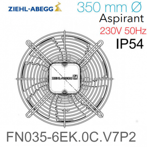 Ventilateur h&eacute;lico&iuml;de FN035-6EK.0C.V7P2 de Ziehl-Abegg