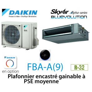 Daikin Plafonnier encastré gainable à PSE moyenne Alpha FBA50A9 