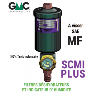 Filtre deshydrateur GMC avec voyant SCMI083MF/J00 PLUS - Raccordement 3/8" SAE MF