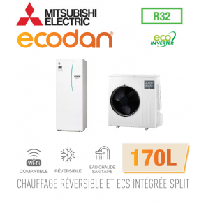 Ecodan duo 6 Eco Inverter réversible 170L ERST17D-VM2D + SUZ-SWM60VA