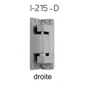 Charni&egrave;re  I-215 D en aluminium Epoxi gris