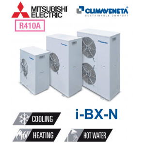 Pompe à chaleur AIR-EAU monobloc réversible i-BX-N 004M de Mitsubishi 