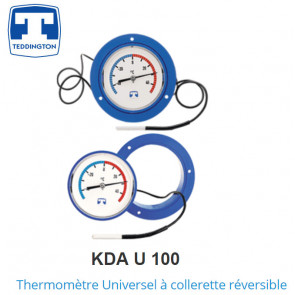 Thermomètre Universel à collerette réversible  KDA U 100
