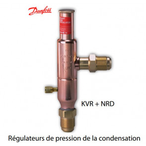 Régulateurs de pression de la condensation KVR + NRD de Danfoss