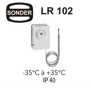 Thermostat de réfrigération avec capillaire LR 102 de Sonder