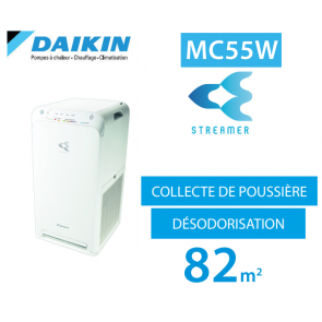 Purificateur d'air à technologie Streamer MC55W de Daikin 