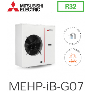 Pompe &agrave; chaleur r&eacute;versible air/eau monobloc MEHP-iB-G07 07V de Mitsubishi