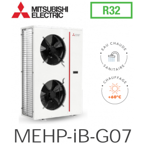  Pompe &agrave; chaleur r&eacute;versible air/eau monobloc MEHP-iB-G07 15V de Mitsubishi