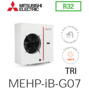  Pompe &agrave; chaleur r&eacute;versible air/eau monobloc MEHP-iB-G07 23Y de Mitsubishi