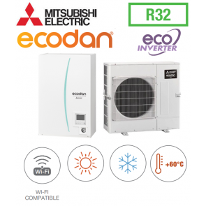 Ecodan REVERSIBLE SPLIT MURAL R32 ERSD-VM2E + SUZ-SWM100VA