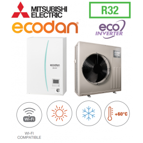 Ecodan REVERSIBLE SPLIT MURAL R32 ERSD-VM2E + SUZ-SWM60VA2