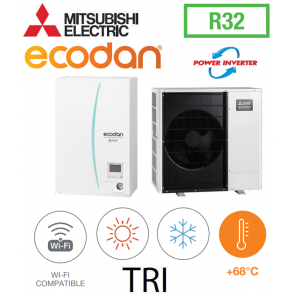 Ecodan REVERSIBLE  SPLIT HYDROBOX POWER INVERTER ERSF-VM2E + PUZ-SWM120YAA triphas&eacute; 