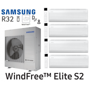 Samsung Mural WindFree&trade; Elite S2 Quadri-Split AJ100TXJ5KG+ 2 AR70F07CAAWNEU + 1 AR70F09CAAWNEU + 1 AR70F12CAAWNEU