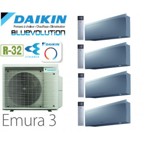 Daikin Emura 3 Quadrisplit 4MXM80A + 3 FTXJ20AS + 1 FTXJ35AS - R32