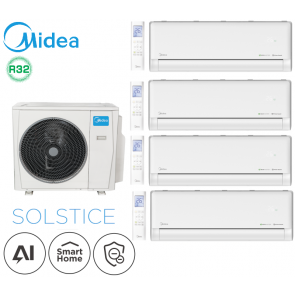 Midea Quadri-split Solstice M40-36FN8-Q + 3 EZ-09RD6 + 1 EZ-18RD6