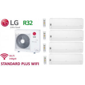 LG Quadri-Split STANDARD PLUS WIFI MU4R27.U40 + 2 X PM05SK.NSA + 1 x PM07SK.NSA+ 1 x PC12SK.NSJ - R32