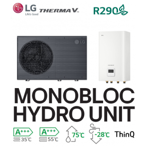 Pompe &agrave; Chaleur THERMA V MONOBLOC HYDRO UNIT 75&deg;C - HM091HF.UB40 + HN1616HC.NK0 - R290