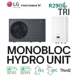 Pompe &agrave; Chaleur THERMA V MONOBLOC HYDRO UNIT 75&deg;C - HM093HF.UB40 + HN1639HC.NK0 - R290