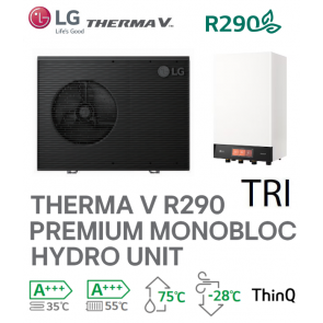 Pompe &agrave; Chaleur THERMA V R290 PREMIUM MONOBLOC - HM073HF.UB40 + HN16XAHC.NK1