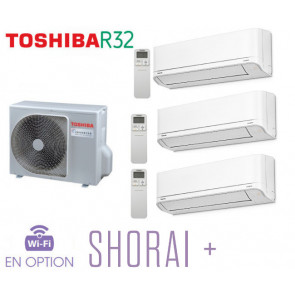 Toshiba SHORAI + Tri-Split RAS-3M18U2AVG-E + 3 RAS-B07J2KVSG-E 