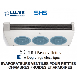 Evaporateur pour armoires et petites chambres SHS 32E de LU-VE - 2290 W