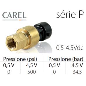 Capteur de pression d&rsquo;&eacute;vaporation SPKT0033P0 de Carel