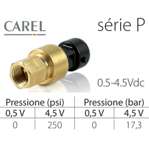 Capteur de pression d&rsquo;&eacute;vaporation SPKT0043P0 de Carel