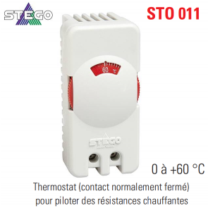 Thermostat compact pour piloter des résistances chauffantes STO 011 de Stego