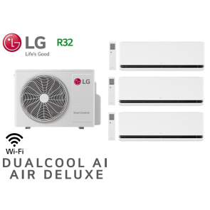 LG Tri-Split DUALCOOL AI AIR DELUXE MU3R19.U24A0 + 3 X DM07S0DA.NS0
